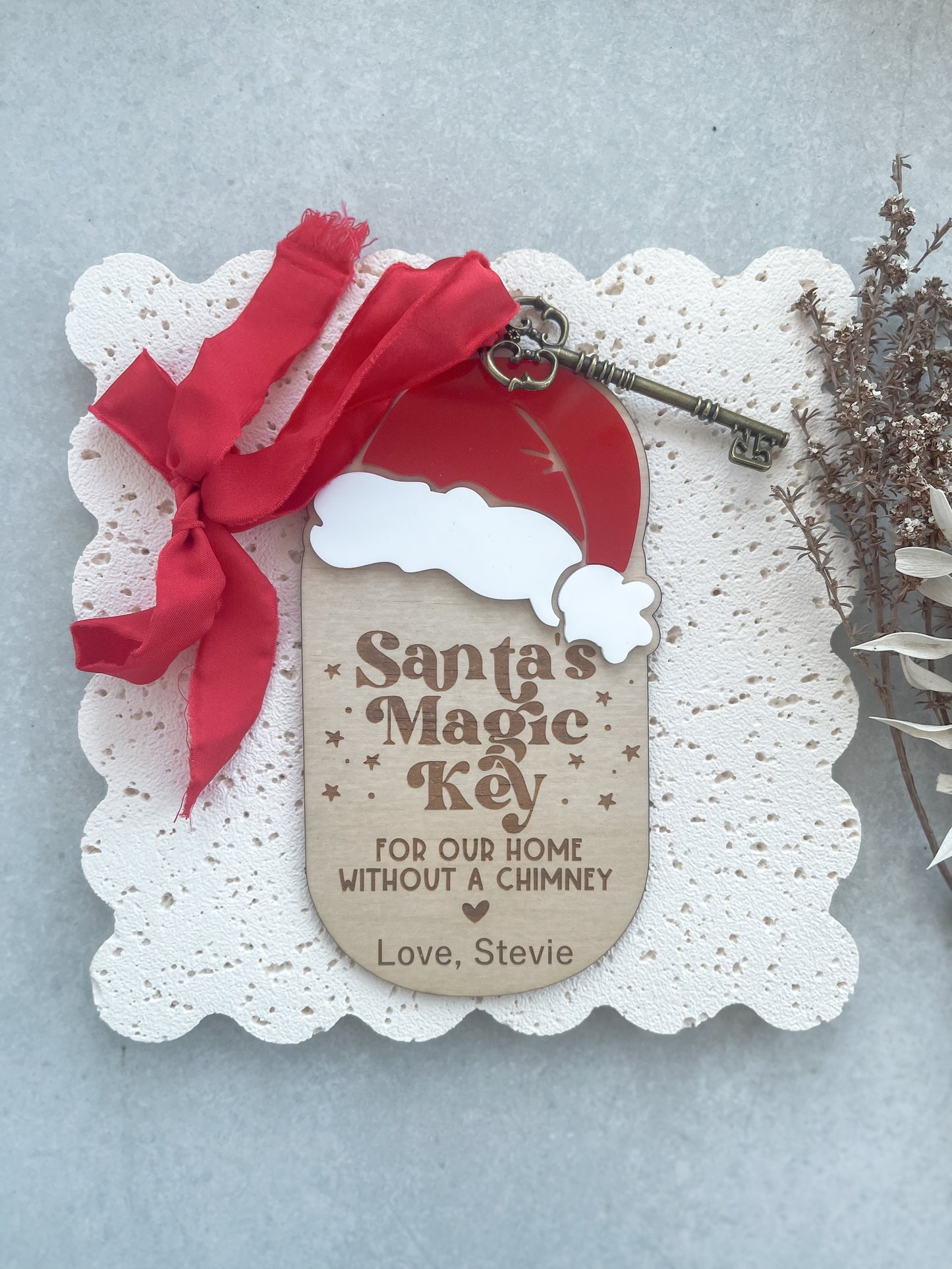 Santa's Magic Key, Personalised Santa's Magic Key, Christmas Key, Santa Key, Magical Key, Christma Decor,  Santa's Magical Key, Ornament