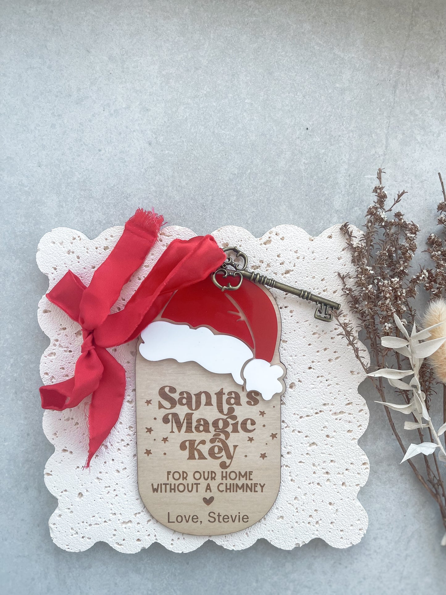 Santa's Magic Key, Personalised Santa's Magic Key, Christmas Key, Santa Key, Magical Key, Christma Decor,  Santa's Magical Key, Ornament