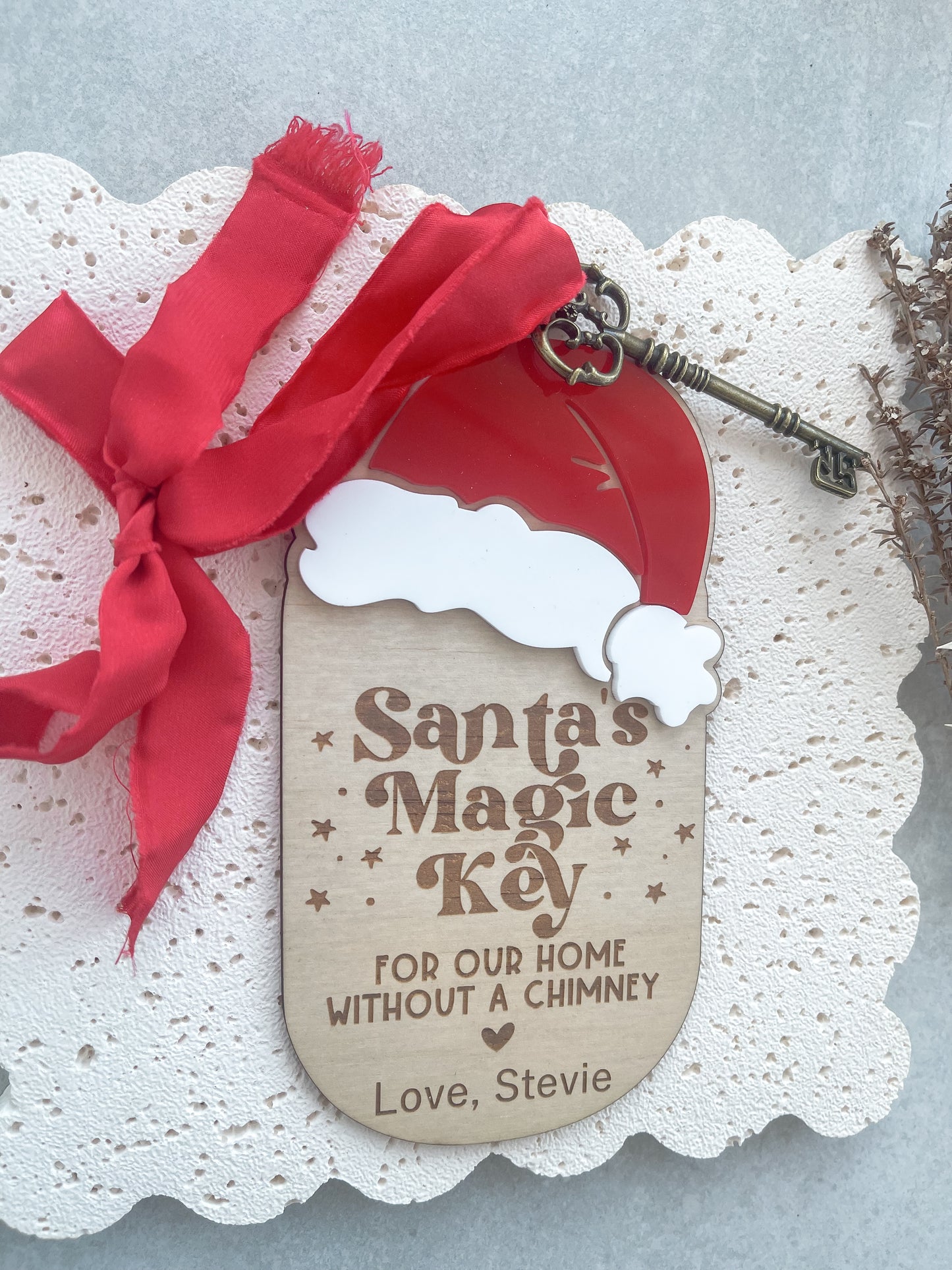 Santa's Magic Key, Personalised Santa's Magic Key, Christmas Key, Santa Key, Magical Key, Christma Decor,  Santa's Magical Key, Ornament