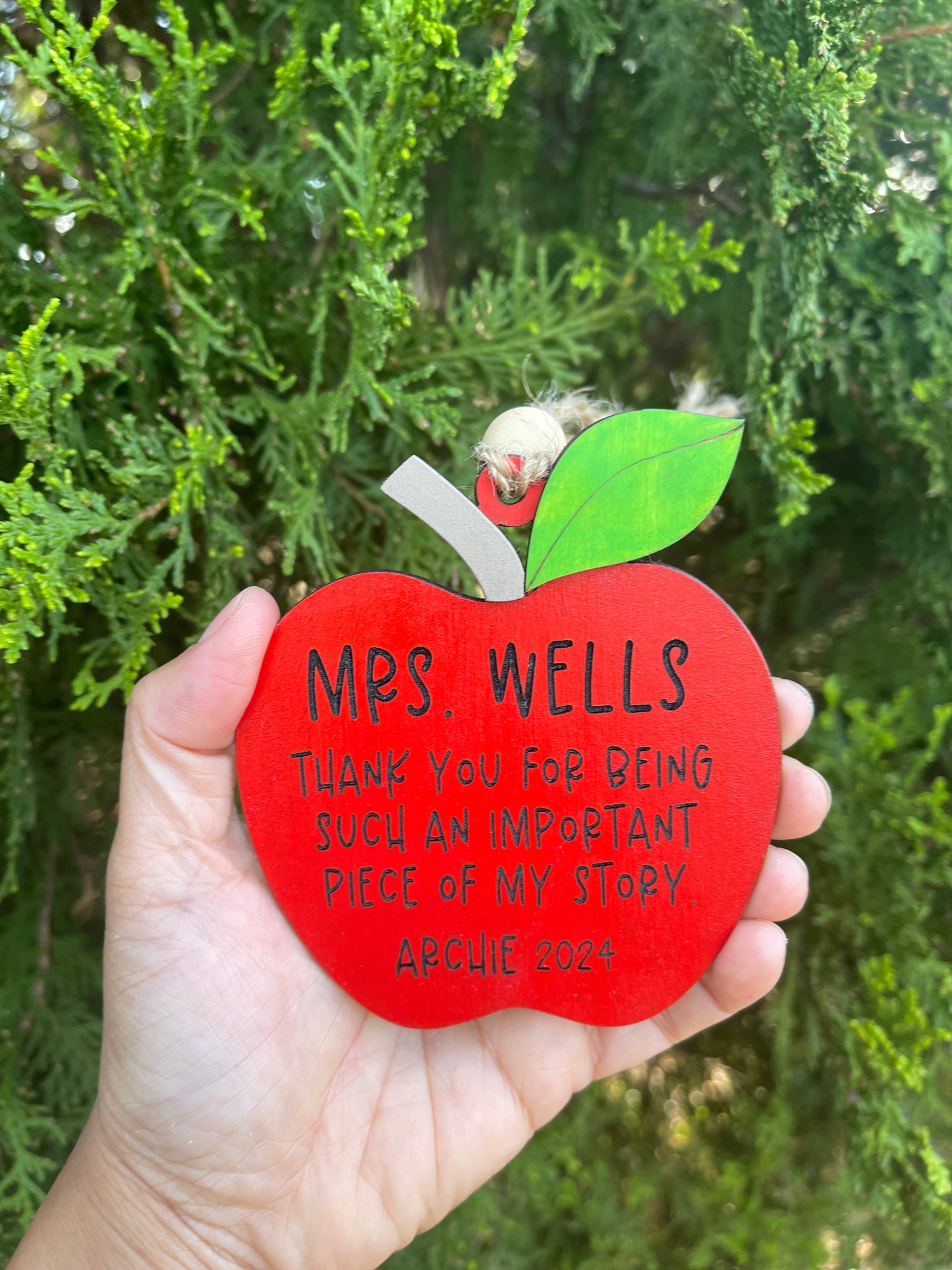 Personalised Teacher Ornament |Thank you Gift for Teacher | Teachers Gift