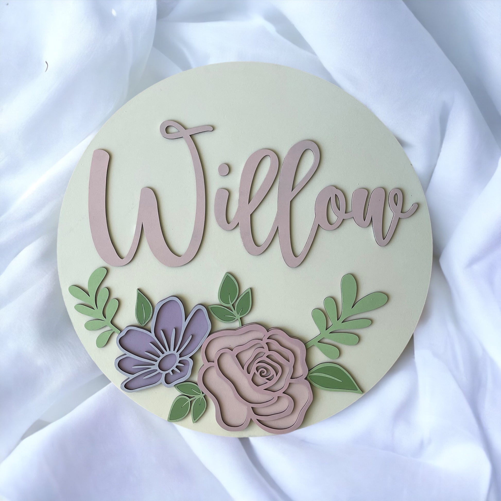 Personalised Nursery Name Plaque