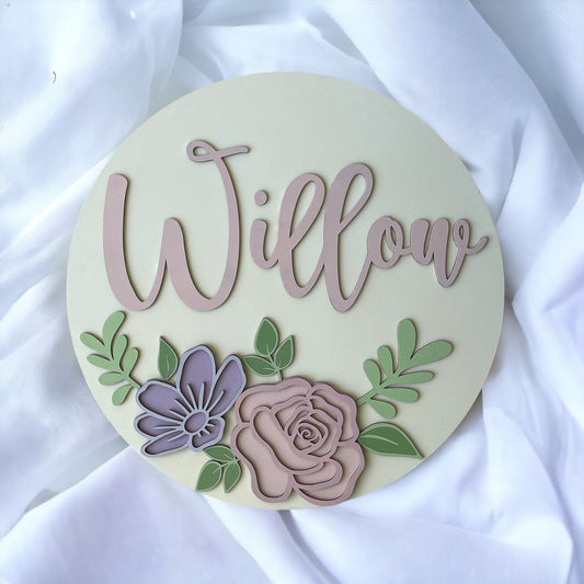 Personalised Nursery Name Plaque