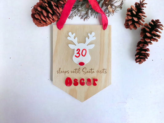 christmas countdown board | Christmas countdown Sign