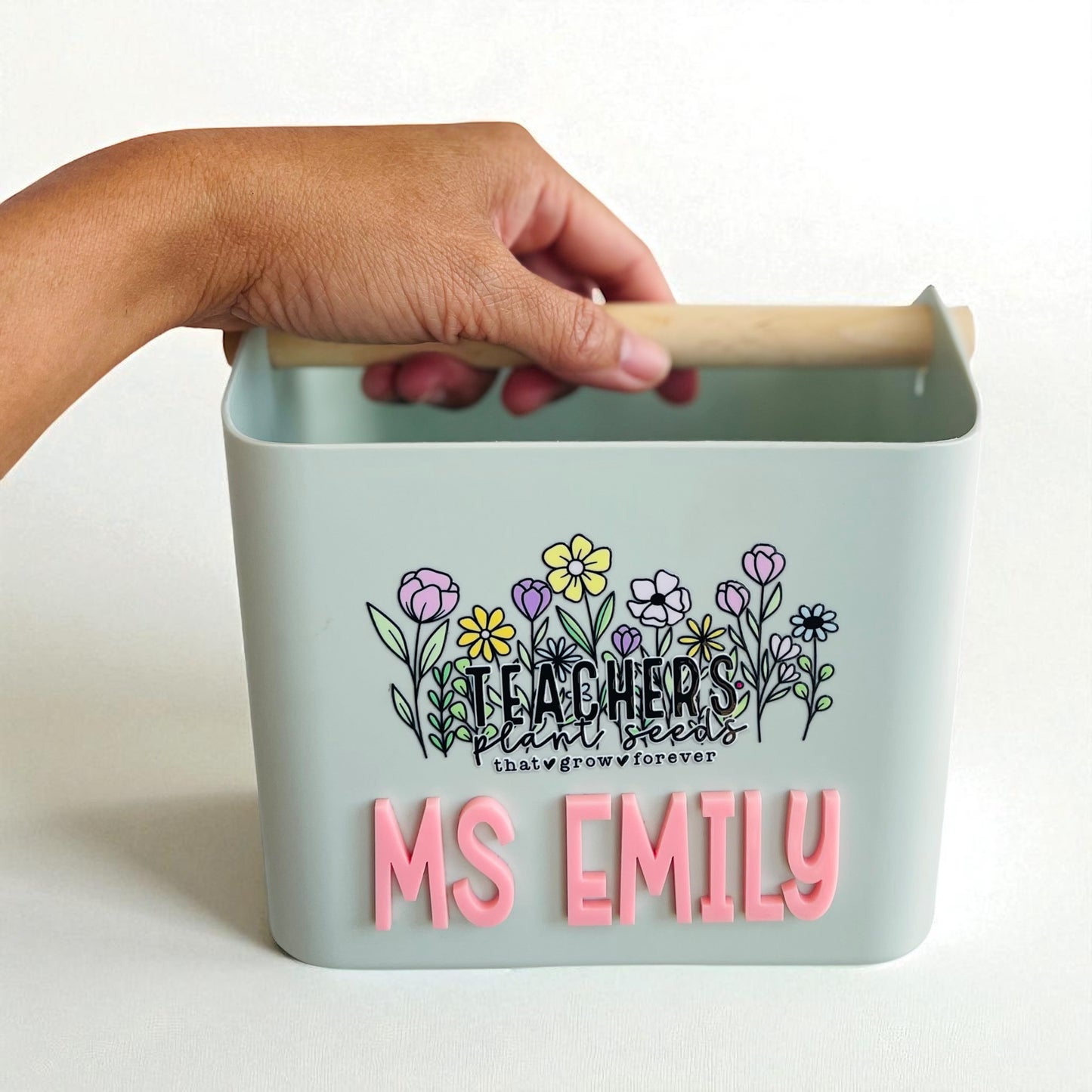 Personalised Teacher Gift Caddy – Custom Pencil & Stationery Holder | End of School Gift