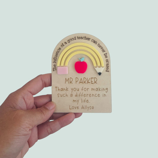 Fridge Magnet Thank you Gift for Teachers | Personalised End of Year Gift