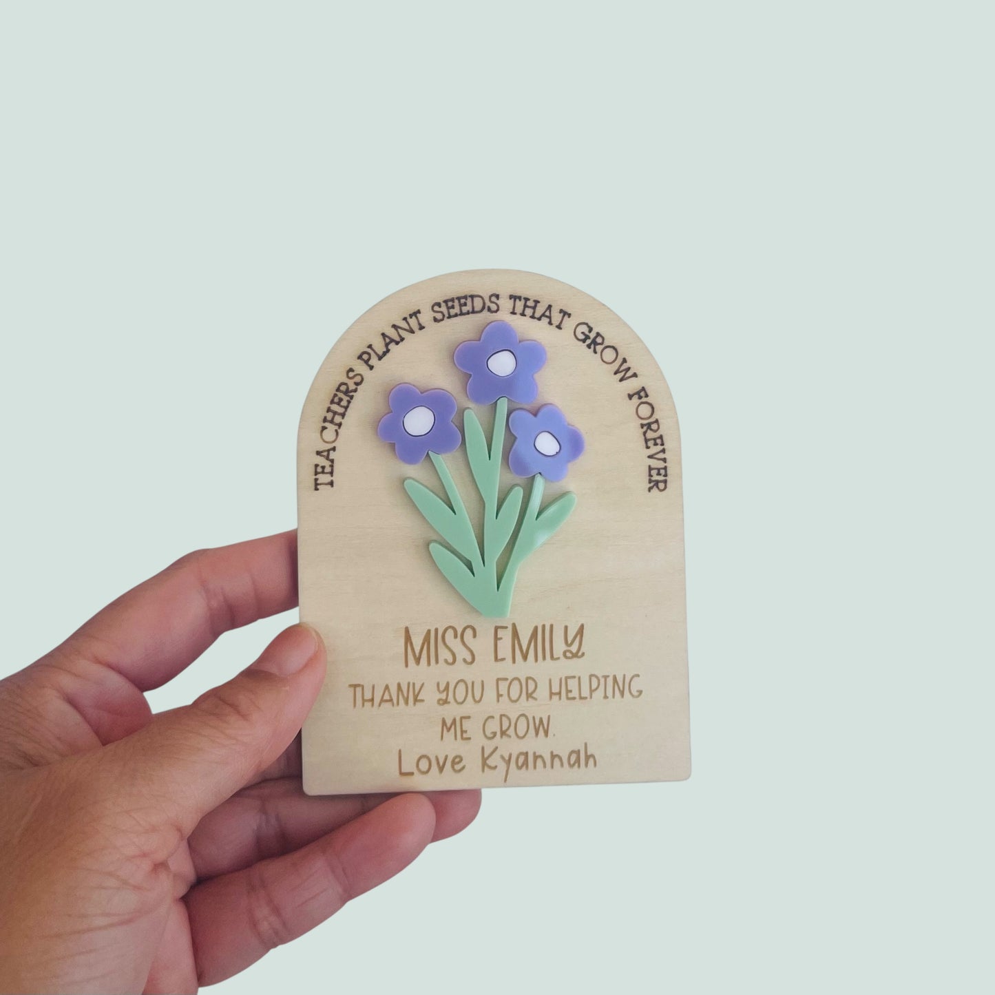 Fridge Magnet Thank you Gift for Teachers | Personalised End of Year Gift