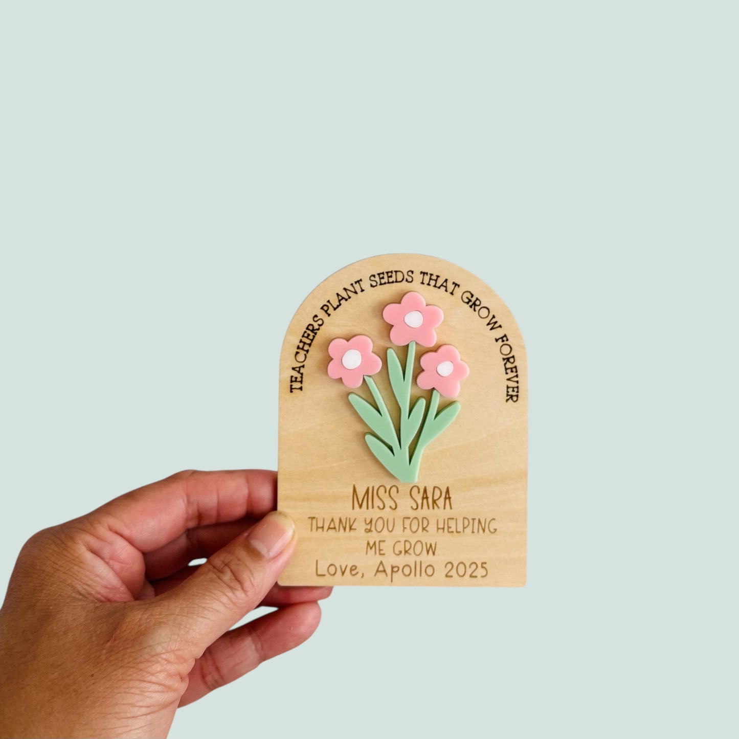 Fridge Magnet Thank you Gift for Teachers | Personalised End of Year Gift