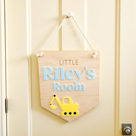 Wooden Kids Door Sign