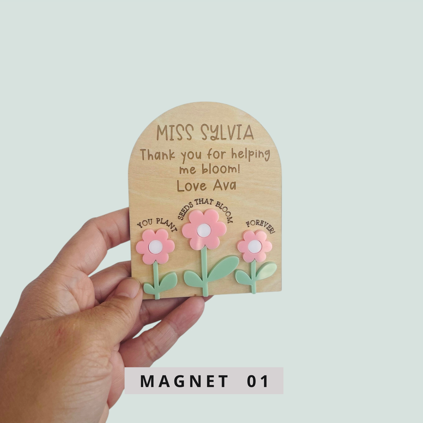 Fridge Magnet Thank you Gift for Teachers | Personalised End of Year Gift