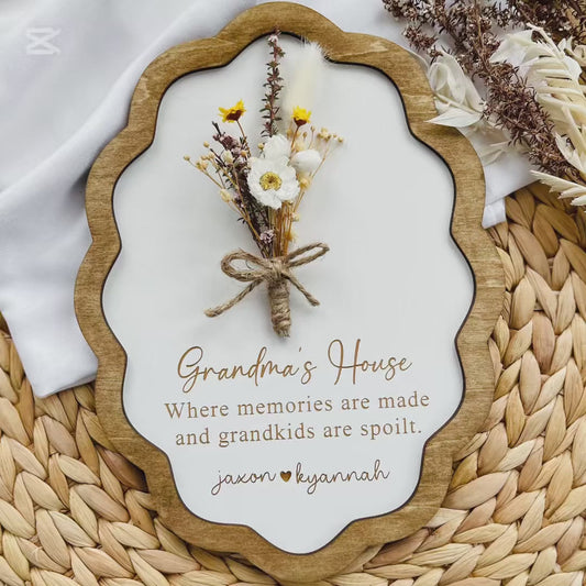 Mother's Day Wood Sign Gift for Grandma, Mothers day Unique Gift for Mum