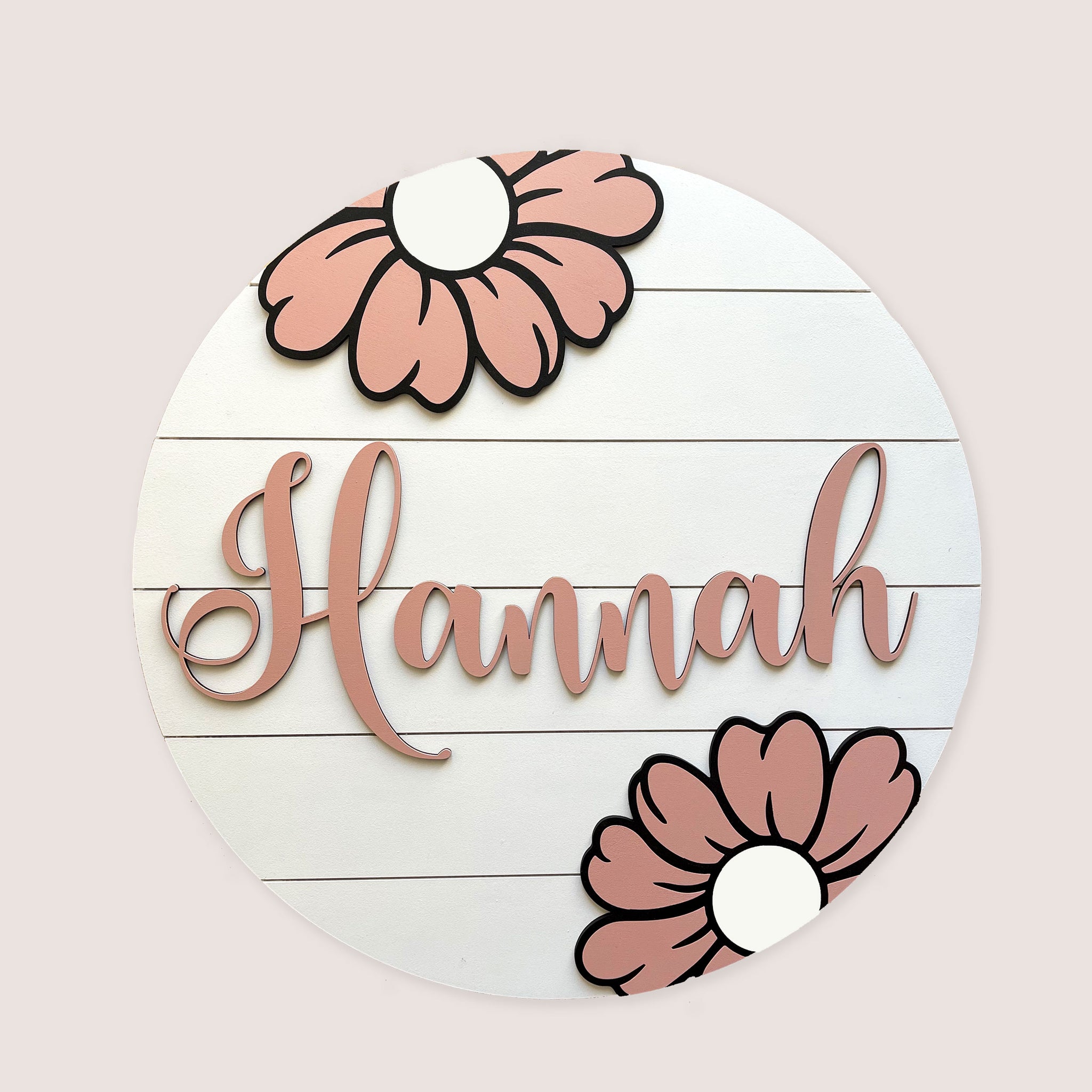 Door Name Plaque for Girls Personalised Nursery Name Sign for Girls