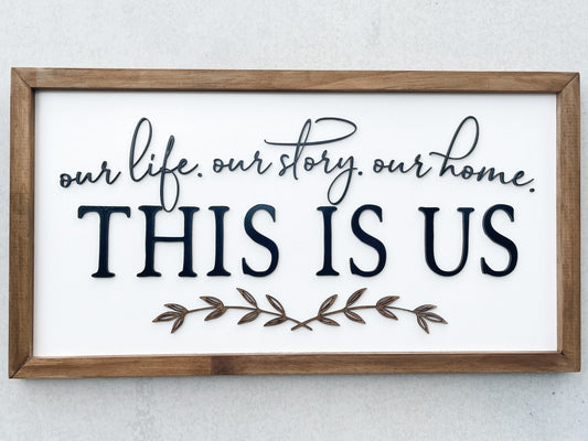 Personalised Family Wood Signs