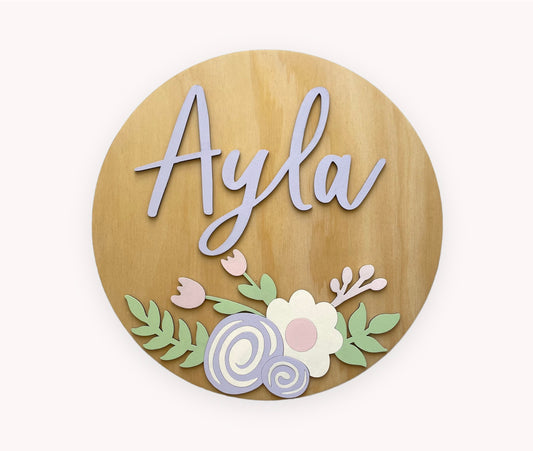 Baby Name Plaque in Australia